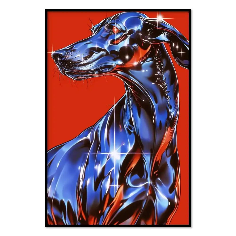 Chrome Greyhound Poster Paper Print Home Living Room Bedroom Entrance Bar Cafe Art Painting Decoration