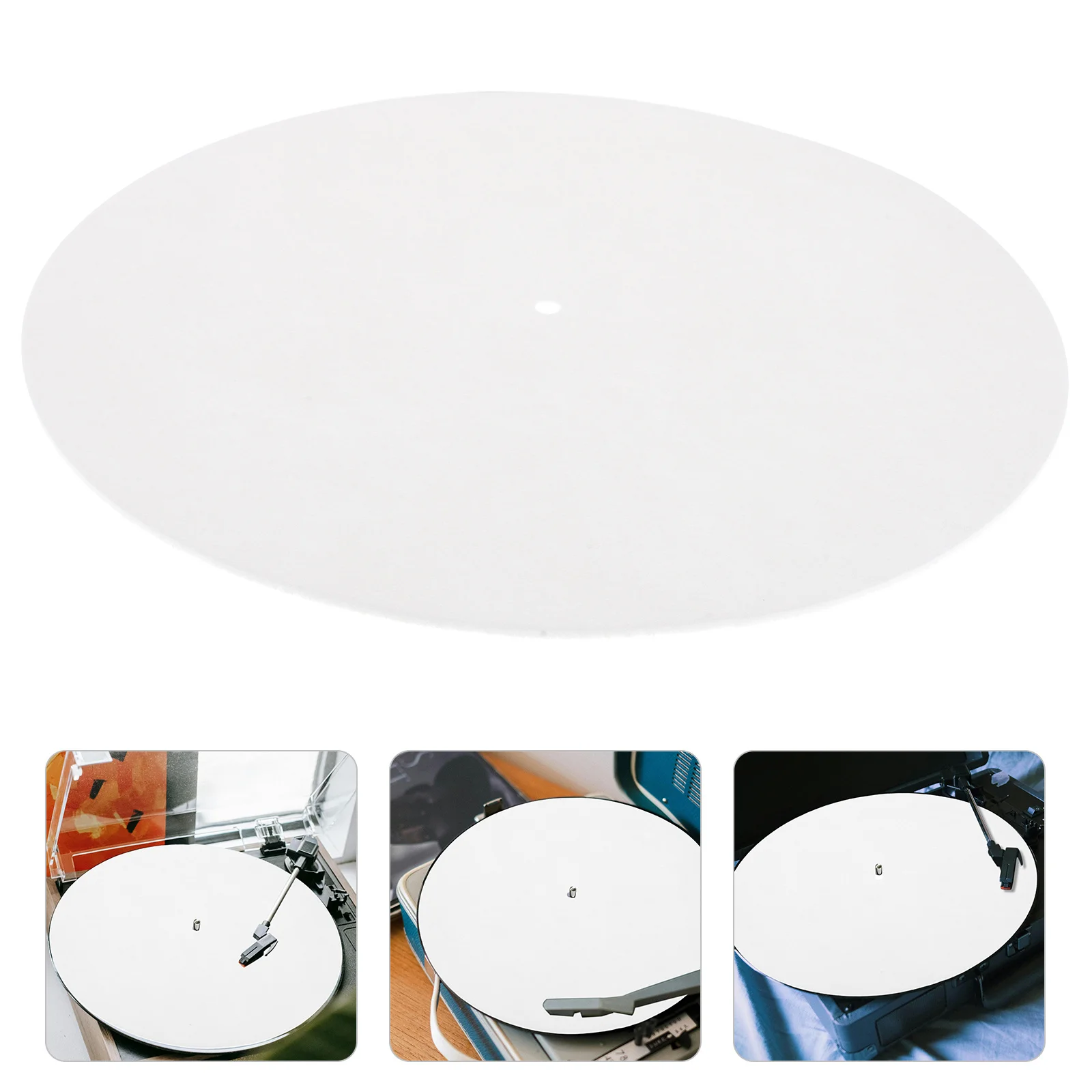 

Felt Turntable Mat Universal Diameter Slipmat for Vinyl Noise Reduction Protective Stable Accessory