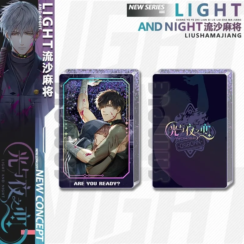 Anime Light and Night Osborn Evan Sariel Charlie Jesse Cosplay Acrylic card brick quadrel Decoration Ornament Quicksand mahjong