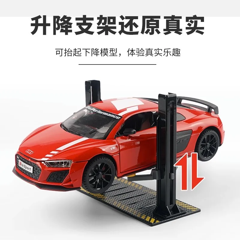 1:24 1:32 Scale Lighting Parking Lot Assembly Toy DIY Scene Collection Display Diecast Alloy Model Car Garage Toy Children Gift