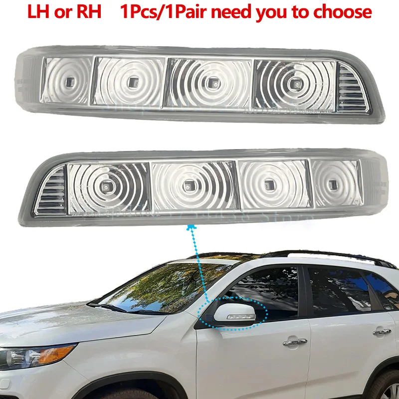 

876132P000 876232P000 LH or RH Door Mirror Indicator For KIA SORENTO 2009 2010 2011 2012 2013 2014 Wing Mirror Turn Signal Lam