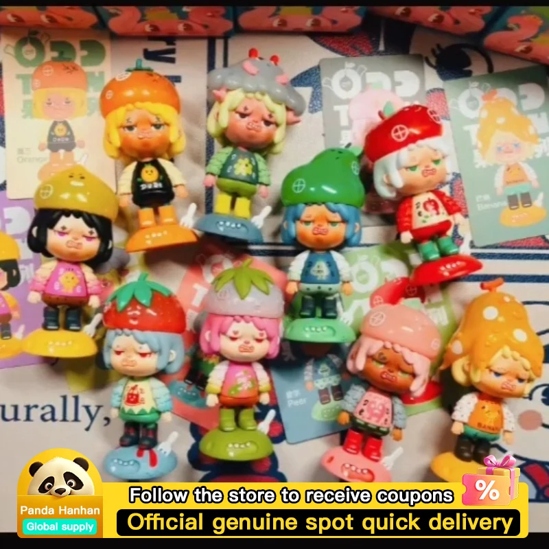 

Yixiang Town'S V2 Fruit Wood Series слепая коробка Orchard Of Odd Town Is Funny Mystery Box Ugly-Cute Модные фигурки Милая фигурка