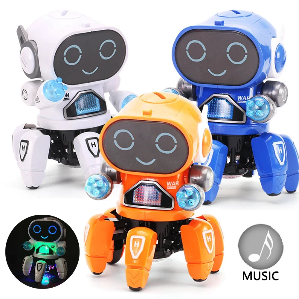 NEWElectric juguetes de animales para bebés, cangrejo que camina, juguete de calamar, Robot inteligente, juguetes interactivos para niños, regalos de cumpleaños