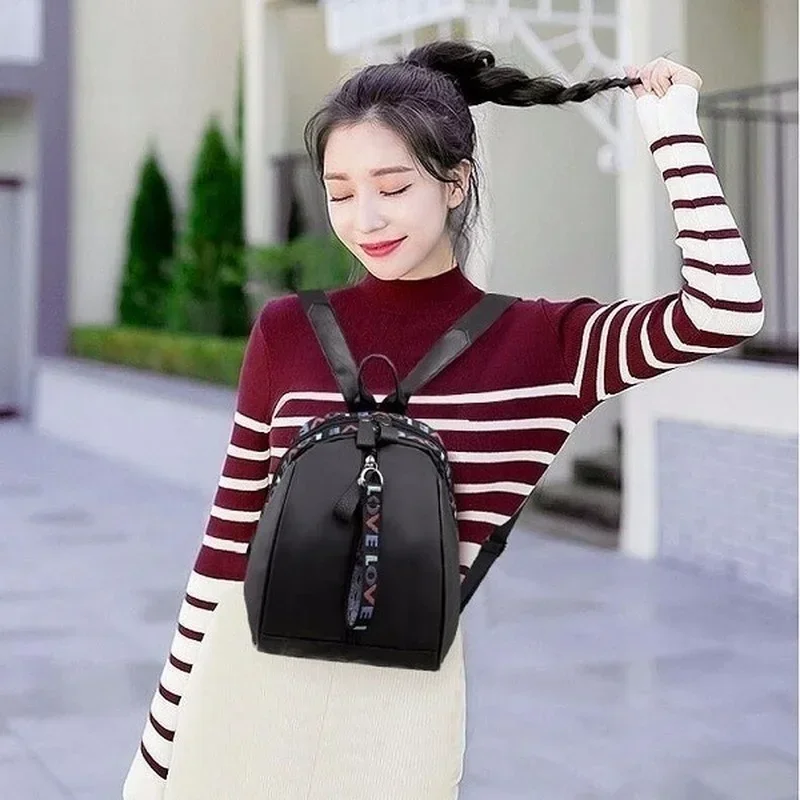 Klassischer Wasserdichter Großraum-Rucksack Trendiger Damen-College-Laptop-Schulrucksack Niedlicher Mädchen-Reise-Buchrucksack Täglicher Casual-Rucksack – Detail 14