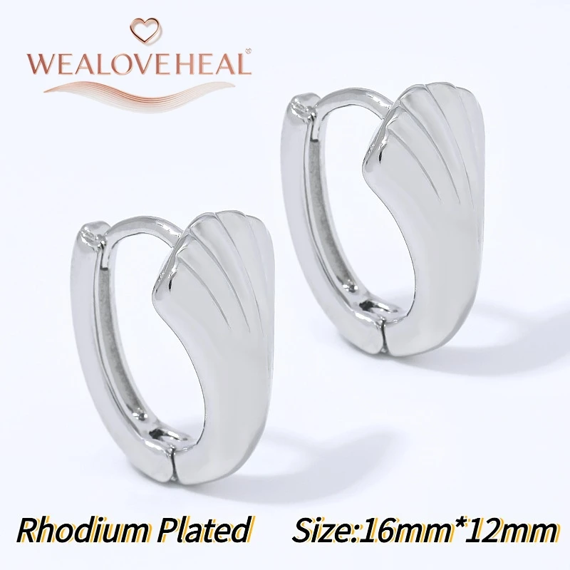 18K vergoldete Messing-Ohrringe mit japanischem Fächer-Muster, geometrische strukturierte Creolen für Frauen, einfacher Alltagsschmuck, Geschenk – Detail 22