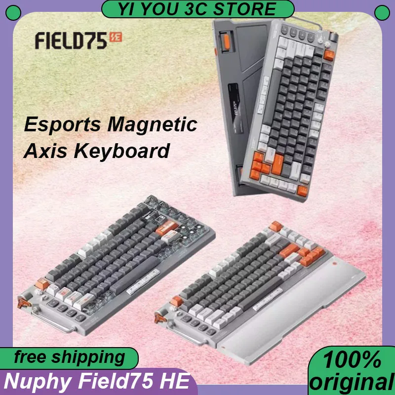 

Nuphy Field75 HE Mechanical Keyboard Wired E-sport Magnetic Switch Multifunctional Knob Keyboards Hot Swap PC Gaming Laptop Gift