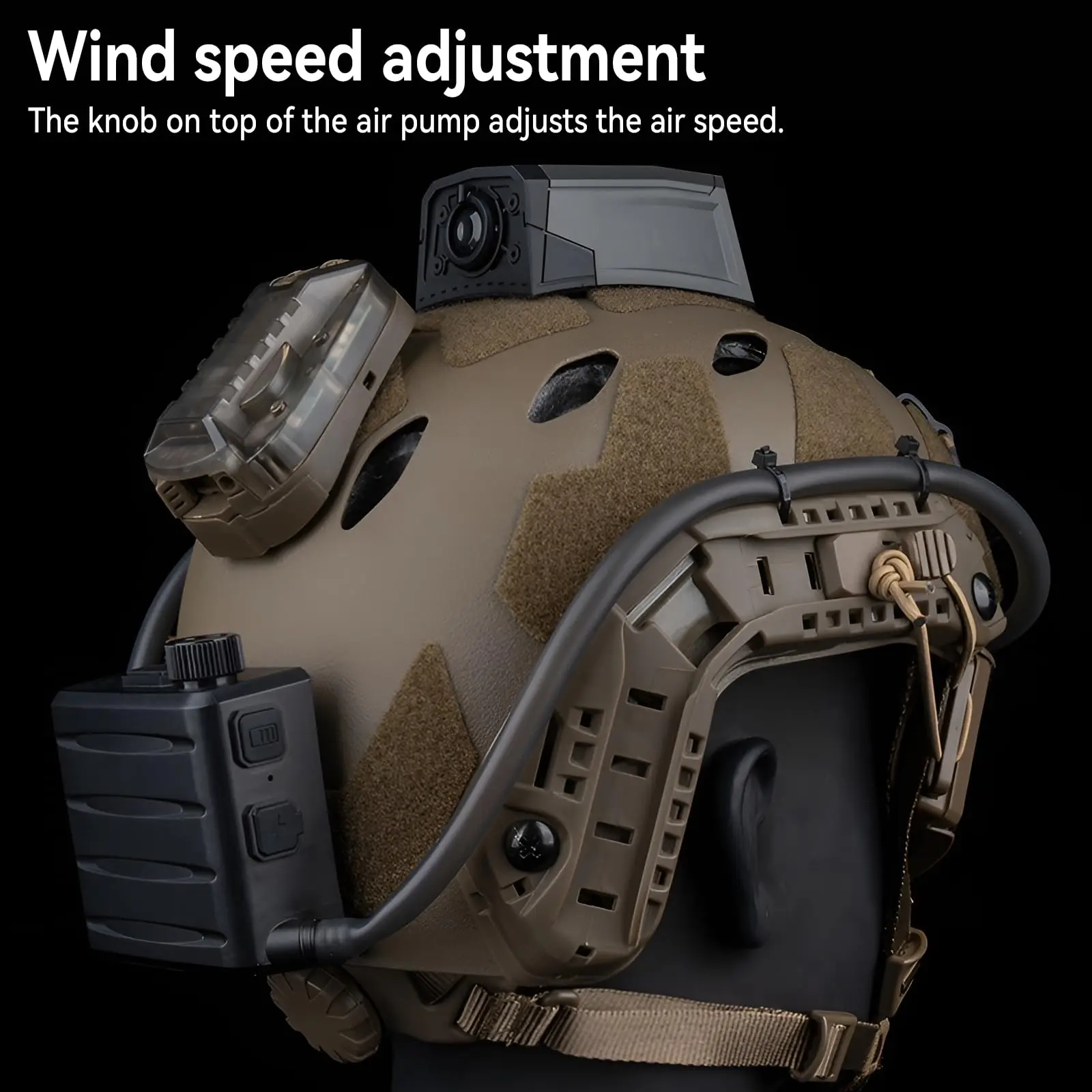 Taktische Schutzbrille Fan Defogger Anti-Fog Kit Brillen Air Defog für Airsoft Schießen Motocross Skifahren Bergsteigen Klare Sicht – Detail 5