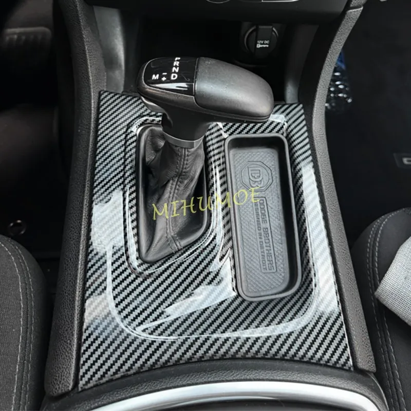 

For Dodge Charger 2015-2023 Carbon Fiber Inerior Center Console Dashboard Gear Shift Panel Cover Trims