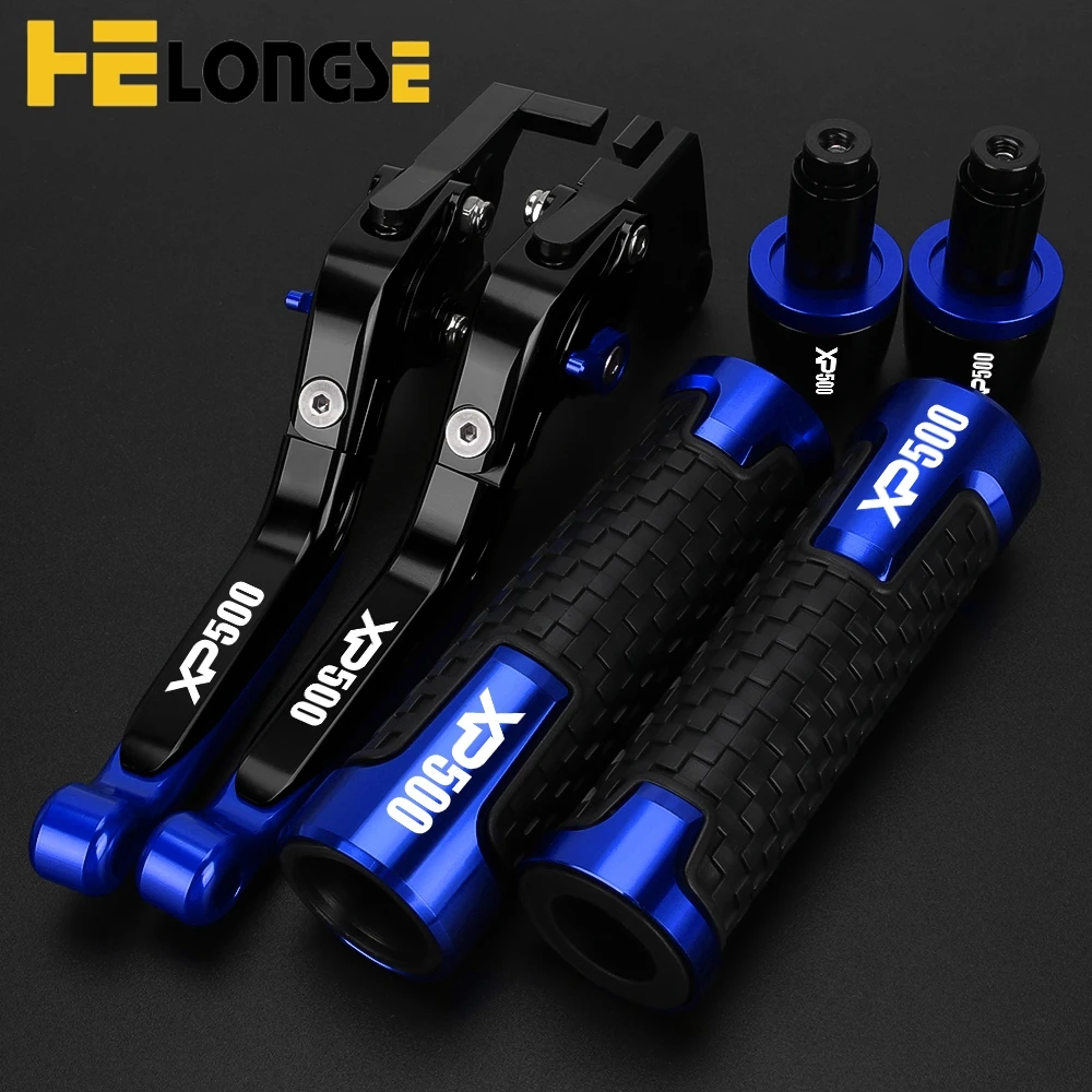 

XP500 Motorcycle Accessories Adjustable Brake Clutch Levers Handlebar Hand Grips End For YAMAHA XP500 XP 500 2010 2011