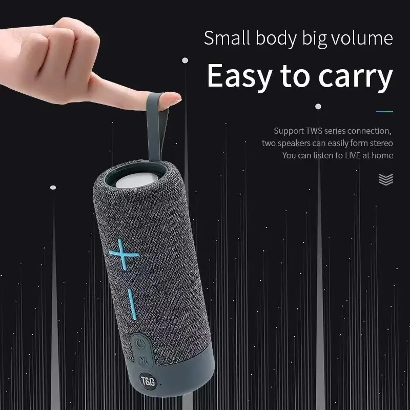 TWS Outdoor Wireless Bocina Bluetooth Speaker Portable Sound Column FM Camping Sound Box Loud Parlante Waterproof Speaker AUX TF