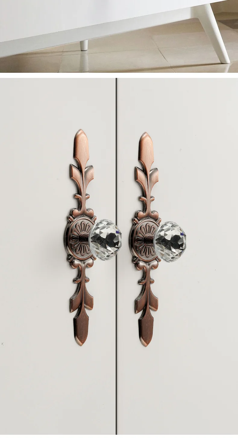 YUTOKO Luxus-Diamant-Kristallgriffe Schuhkarton-Schrankgriffe Schranktür-Schubladenknöpfe Kleiderschrank-Ziehgriffe Möbelgriff – Detail 9