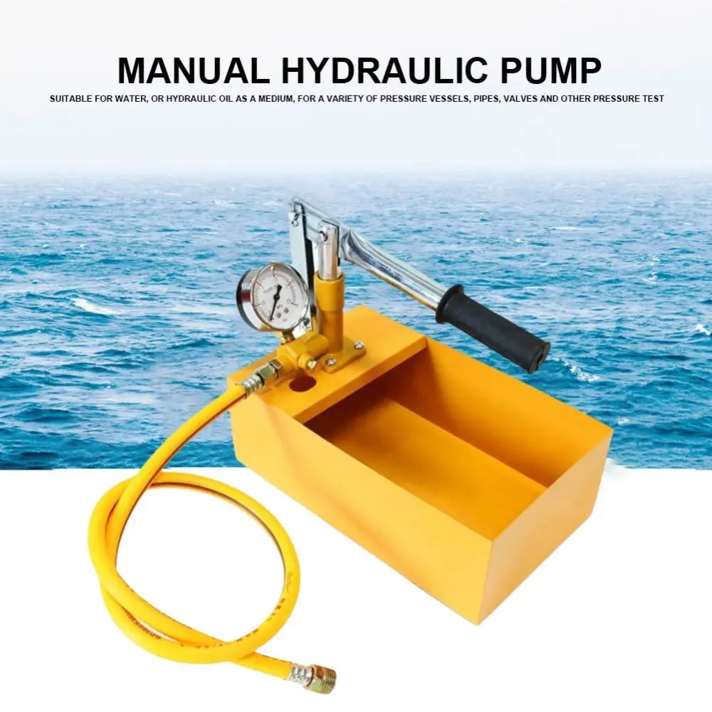 

Ручной насос для испытания под давлением 25 кг, высокоточный прочный насос для испытания под давлением, ручная работа, водопроводная вода