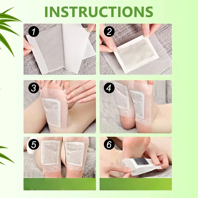 10 peças absinto pé remendo casa cuidados de saúde cuidados de limpeza corporal fórmula de ervas naturais remendos para os pés