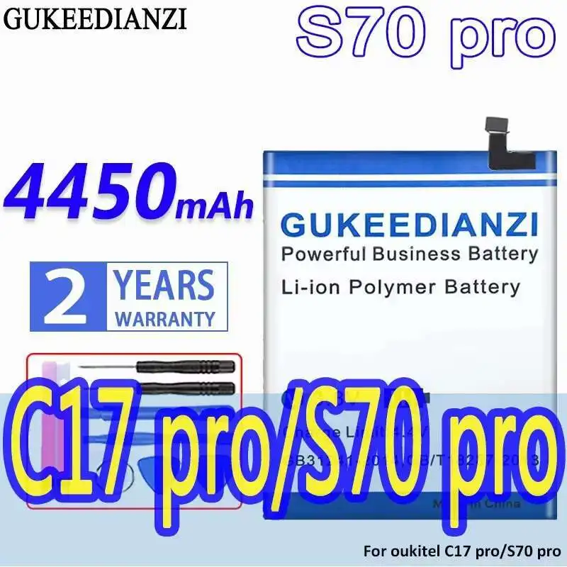 

For Oukitel C17 Pro S70 Pro S70 Mobile Phone Battery Long-Lasting Performance Reliable Power 4450mAh