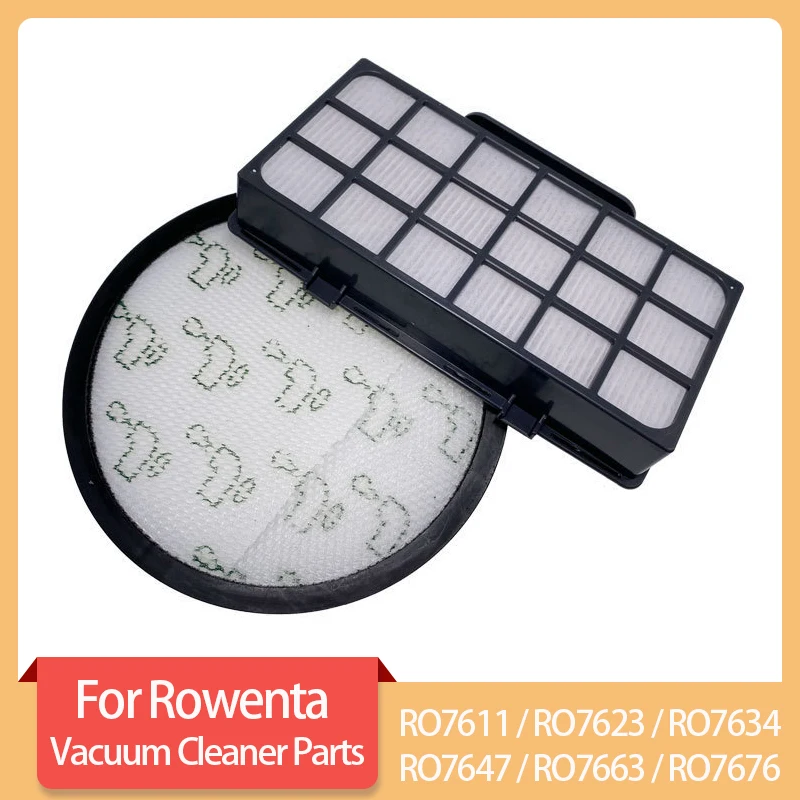 Hepa Filter For Rowenta RO7611 / RO7623 / RO7634 / RO7647 / RO7663 / RO7676 / TW7621 / TW7647 Vacuum Cleaner Part Replacement