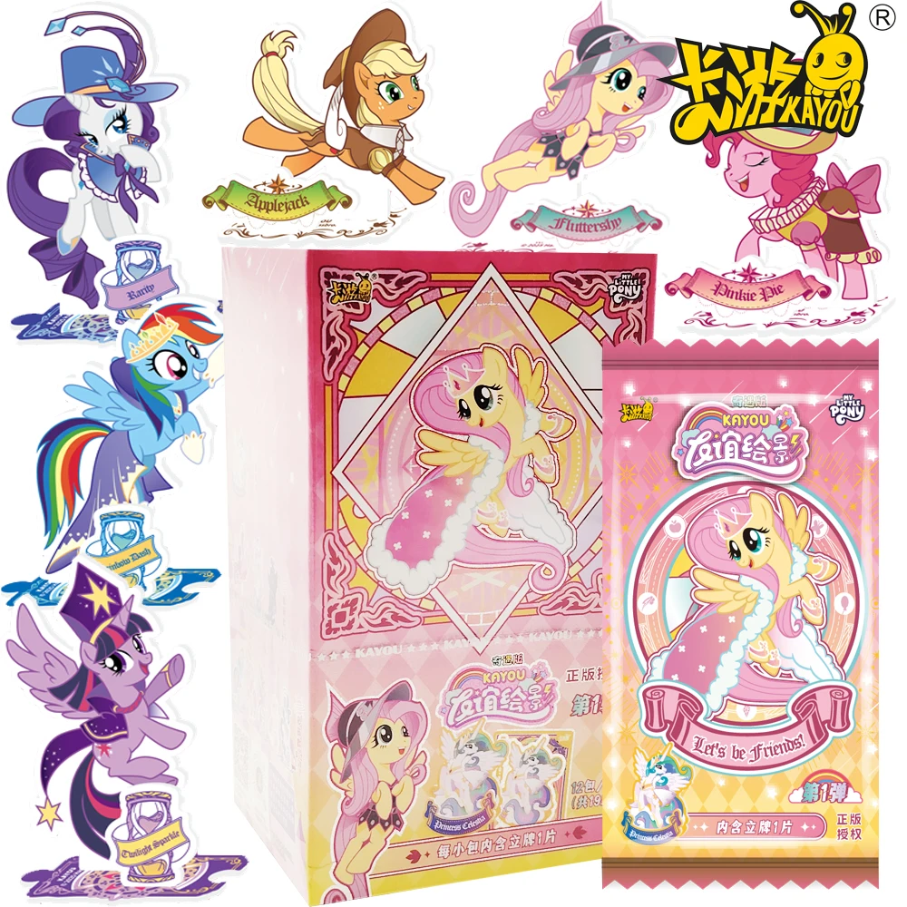 

New Kayou Original My Little Pony Stand Acrylic Figure Popular Animation Cute and Exquisite Desktop Model Ornament Peripherals