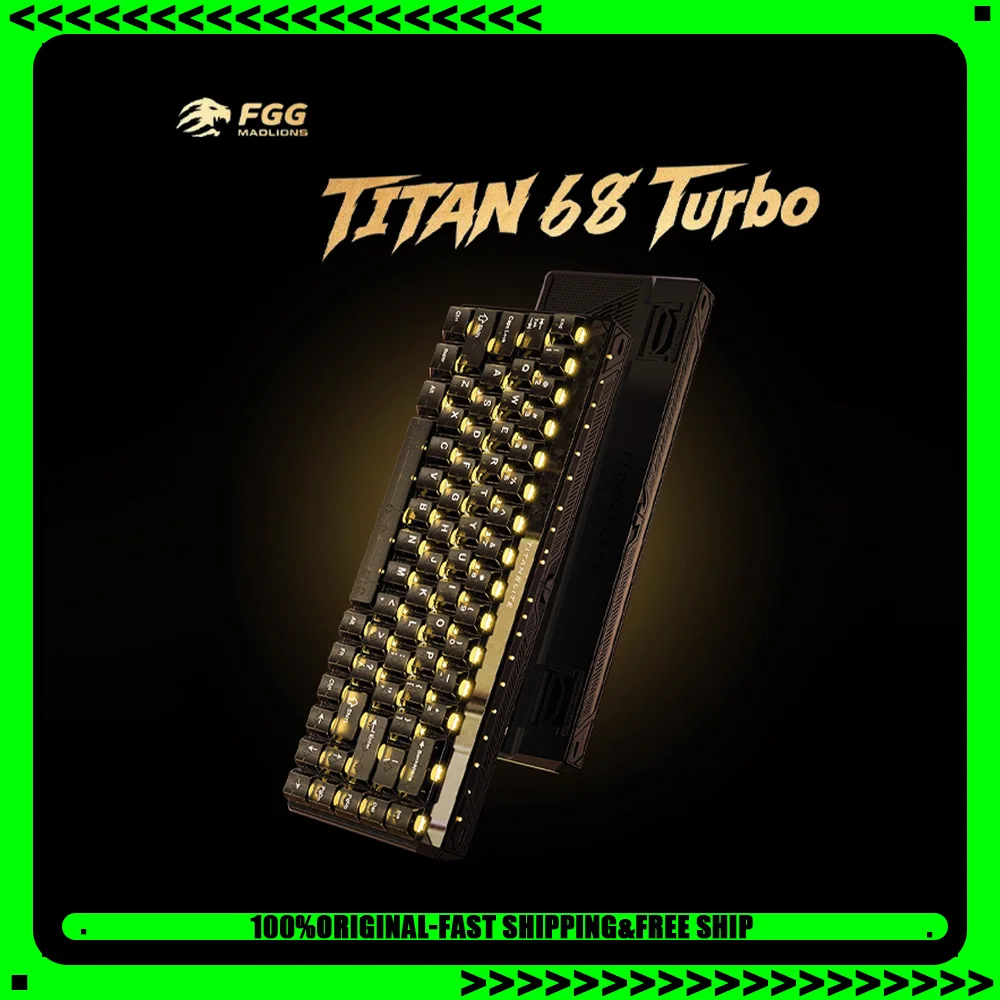 

FGG Madlions TITAN68 Turbo ESports Hall Effect Keyboard Wired Magnetic Switch Gaming Keyboard 8000Hz RT0.001mm PC Accessories