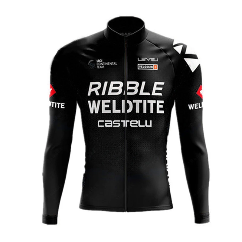 2025 Cycling Clothing Team Cycling Jersey Long Sleeves Road Bike Maillot Ropa Ciclismo Breathable colored ink Bicycle T-shirt