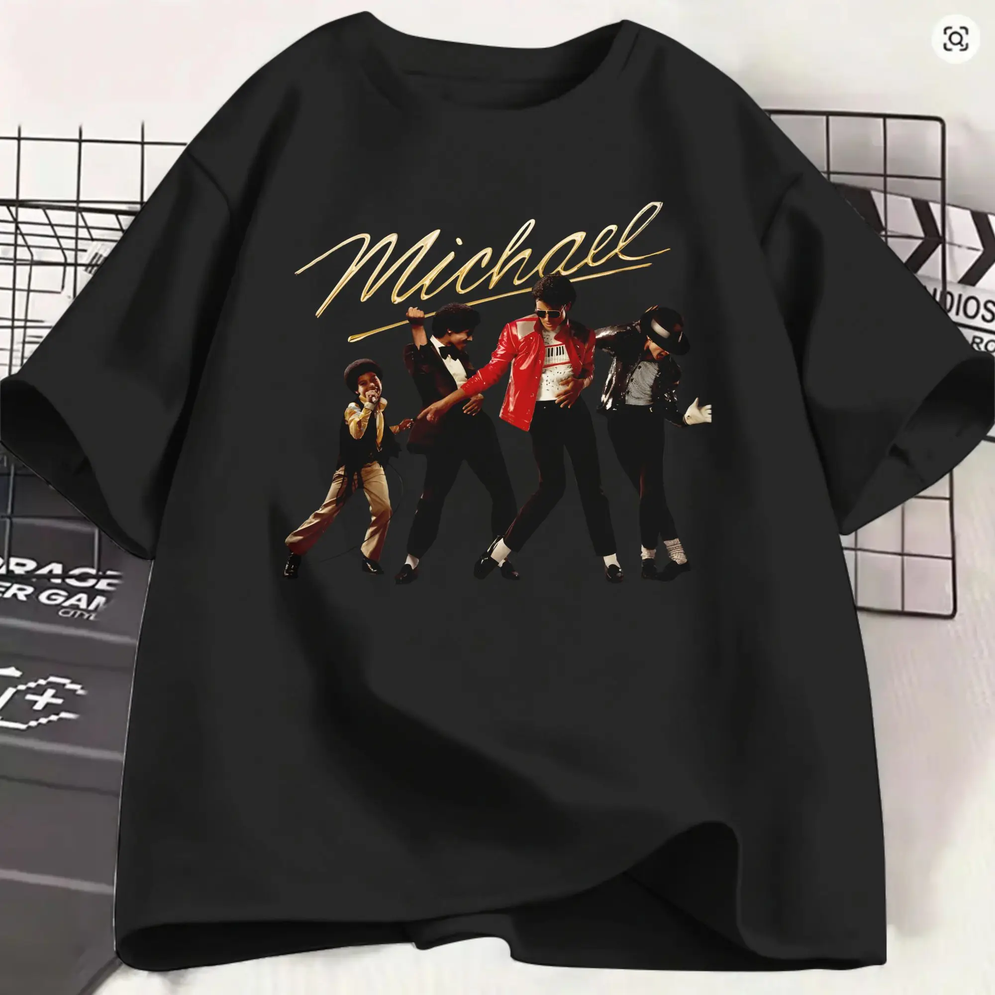 Men T-Shirt Story Michael Film 2026  Funny 100% Cotton Tee Shirt Short Sleeve MJ T Shirts Crew Neck Clothing Gift Idea