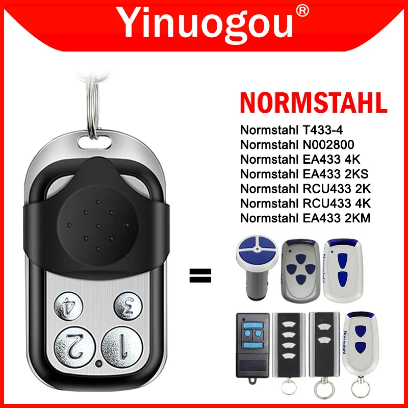 

Normstahl Crawford EA433 4K 2K 2KM RCU433 RCU 433 2K 4K N002800 T433-4 Garage Door / Gate Remote Control 433.92MHz Rolling Code