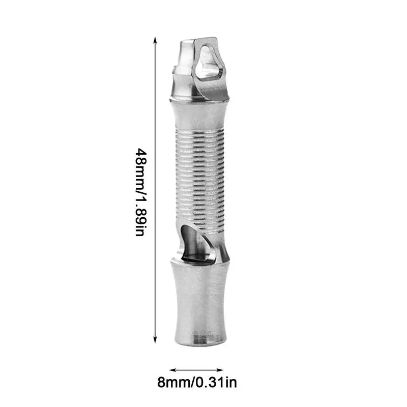 Outdoor Survival Fluit Roestvrij Staal Fluit Wandelen Survival Luid Survival Fluit Outdoor Multifunctionele Gereedschap Badmeester