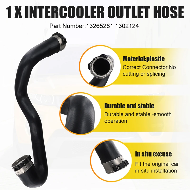 

Car Intercooler Outlet Hose For Opel Vauxhall Astra J 2009-2018 1.7 Cdti New 13265281 1302124
