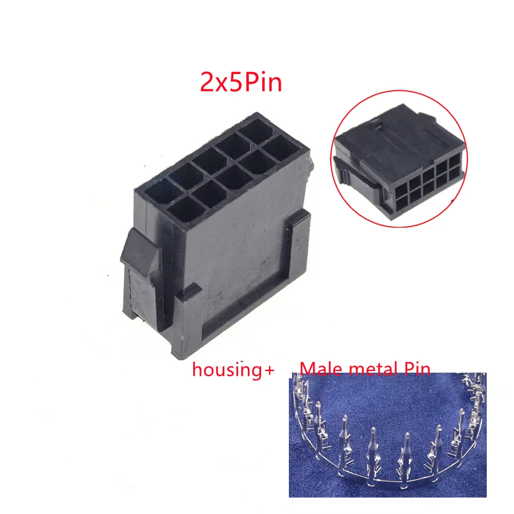 10sets 3.0mm Micro-Fit 3.0 Connector Plug Housing 2 Pin 4 6 8 10 12 14 16 18 20 22 24 P Panel Mount Ears + Terminal Molex 43020