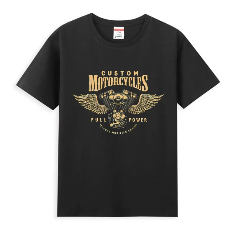 2024 Harleys CUSTOM MOTORCYCLES Engine Chopper Biker Bobber Motard Davidson T-Shirt Oversized Sports Tops S-3XL