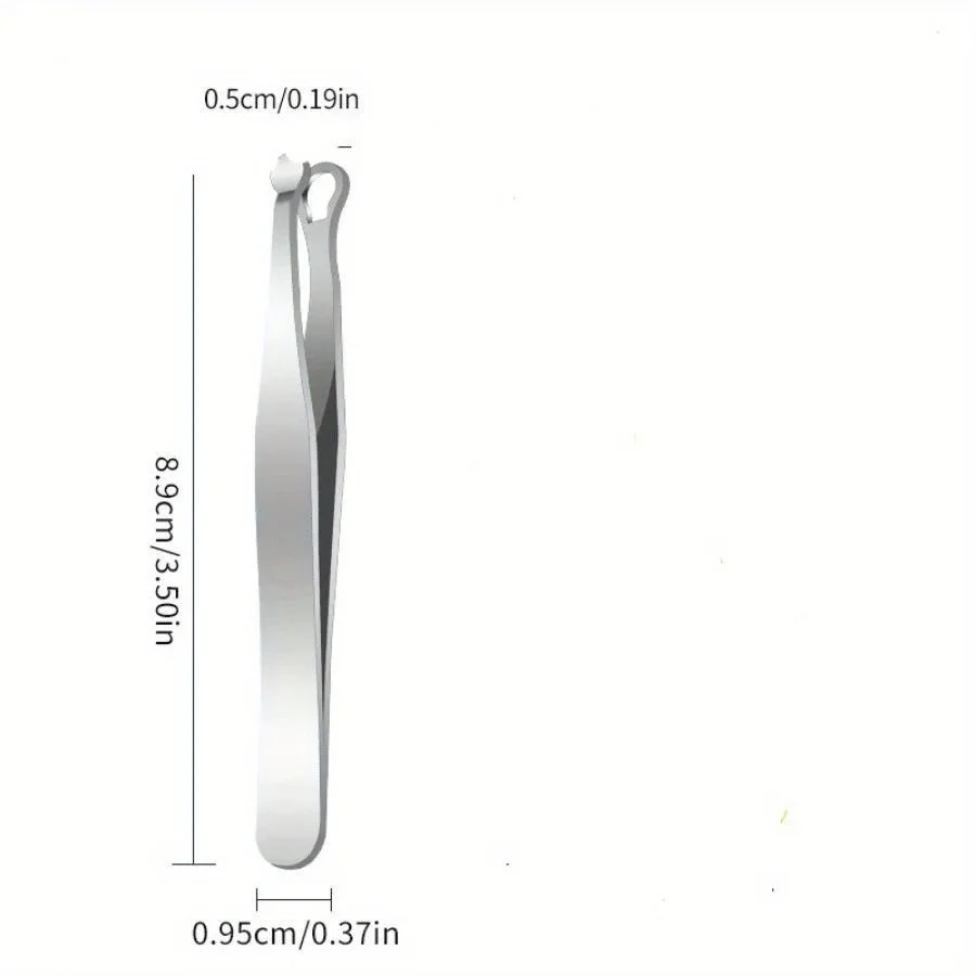 스테인레스 스틸 둥근 코 머리 가위 - 정확한 코 및 얼굴 털 트리밍을 위한 도구, 개인 관리에 필수적