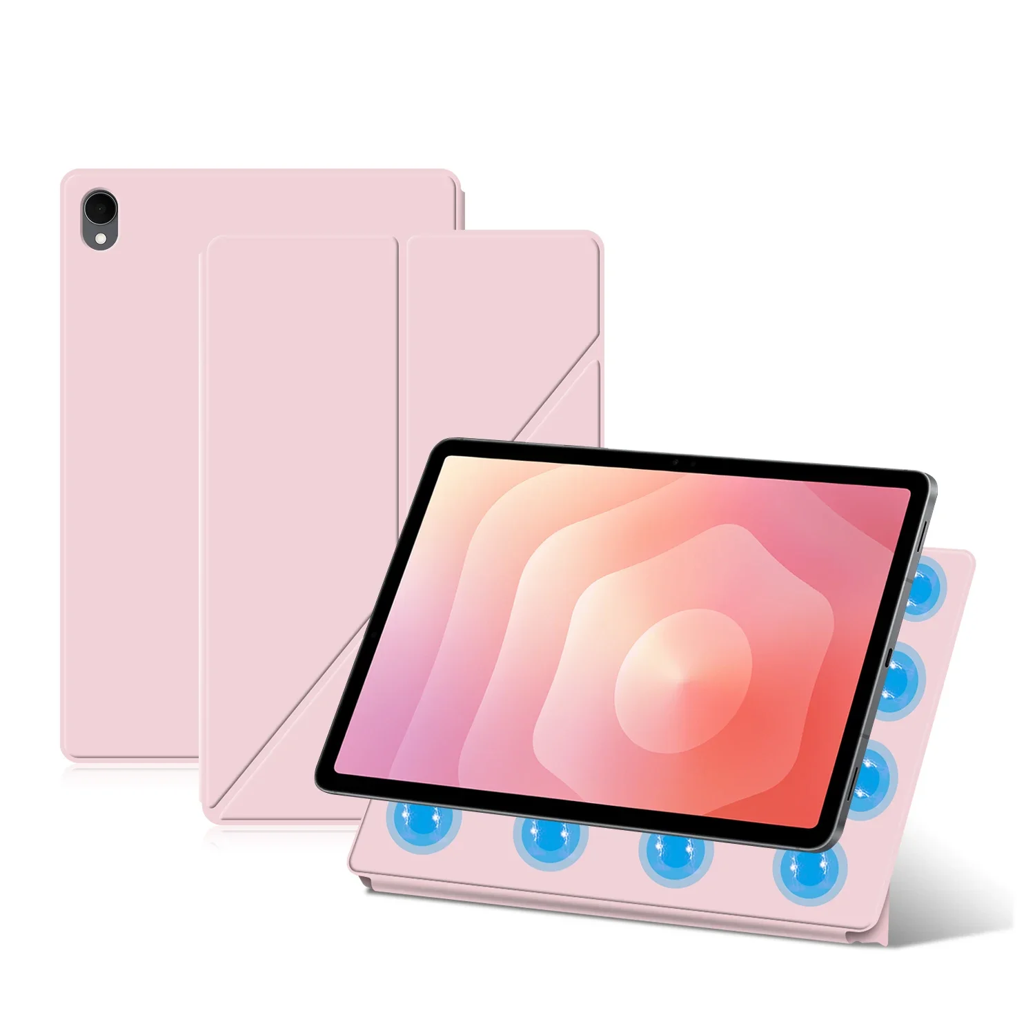 Y Folding Strong Magnetic Smart Case for Samsung Galaxy Tab S12 Ultra 14.6 2026 with Auto Sleep Wake Up