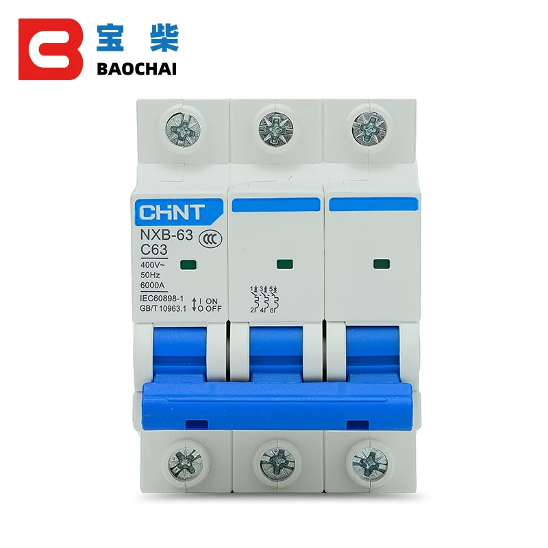 CHINT MCCB NXM Series 3P 4P Molded Case Circuit Breaker NXM-250S/4300  NXB-63 Miniature circuit breaker