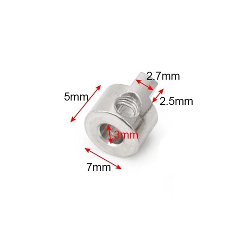 10 Stuks 3Mm Model Boot Metalen Aandrijving Hond As Kruk Accessoires Connector Peddel Vork Voor Rc Boot Aandrijfas