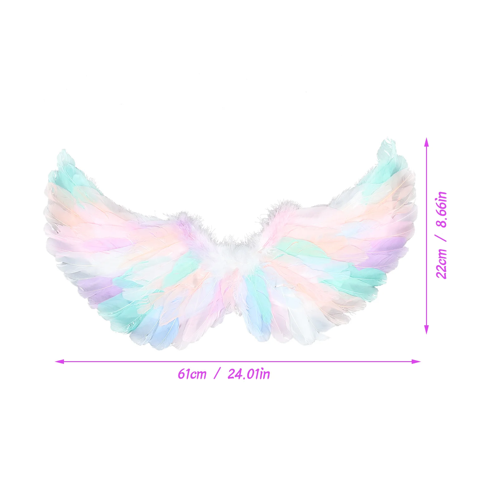 カラフルな羽小道具羽根子供のための天使の羽飾りステージパフォーマンス妖精コスプレ小道具クリスマス装飾
