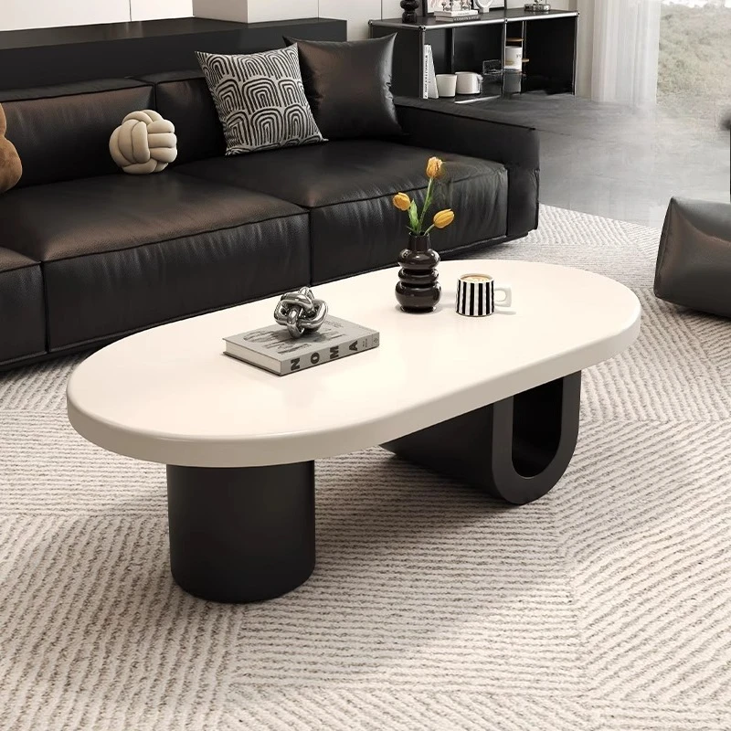 

Italian minimalist coffee table living room home new light luxury high-end French small apartment modern style small Home