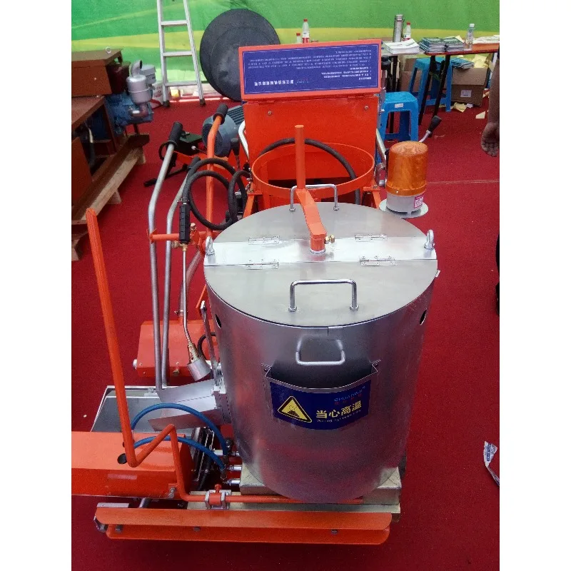 Máquina de marcação de estrada de derretimento quente linha de marca de estrada máquina de pintura de carro marcação de estrada veículo máquina de escrita de derretimento quente