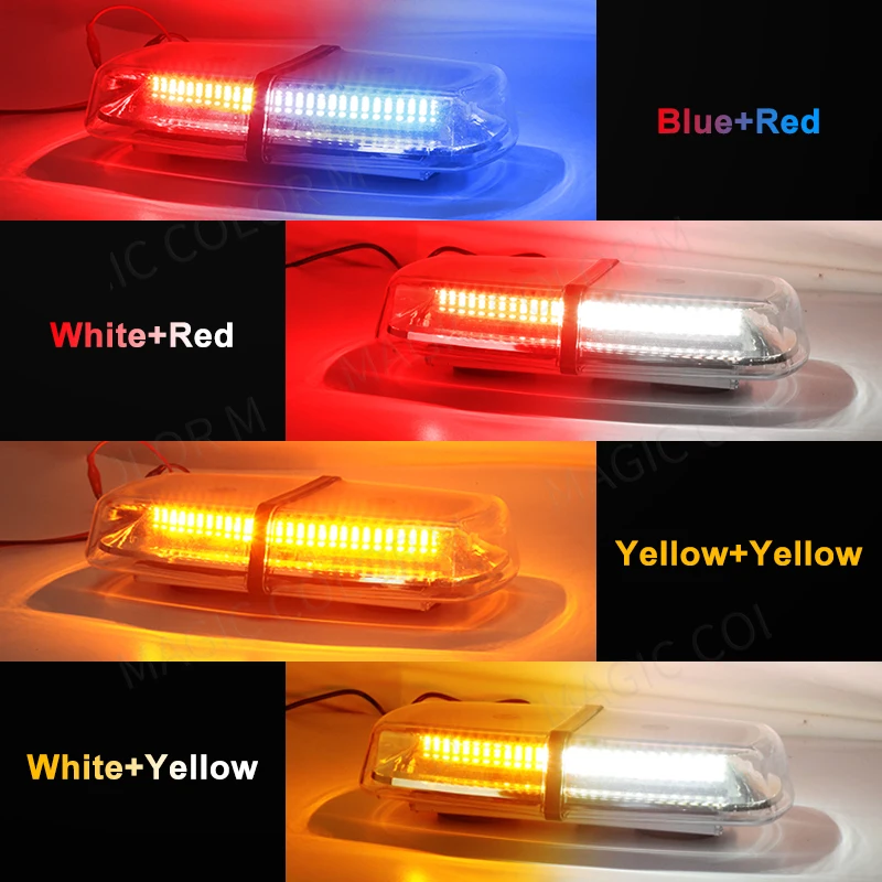 72 Led 5730 SMD Car Strobe Light Roof Becaon Warning Emergency Rescue Flashing Signal Magnetic Vehicle Ambulance Truck 12V 24V