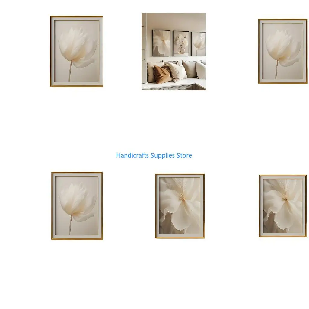 R1WA Floral Canvas Print Wall Art Flower Pictures Posters Canvas Paintings Artwork