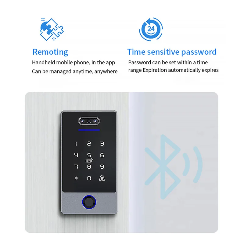 

ZIZI Ttlock Face Recognition Access Control Keypad Standalone Waterproof Fingerprint Access Controller For Door Lock