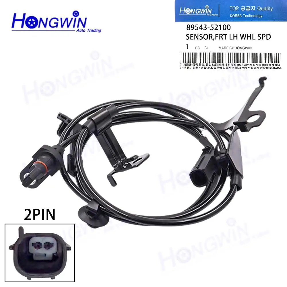 ABS Wheel Speed Sensor Front Left Right 89543-52100 89542-52100 8954352100 8954252100 For Toyota Prius C 2012 2014-2018 L4 1.5L