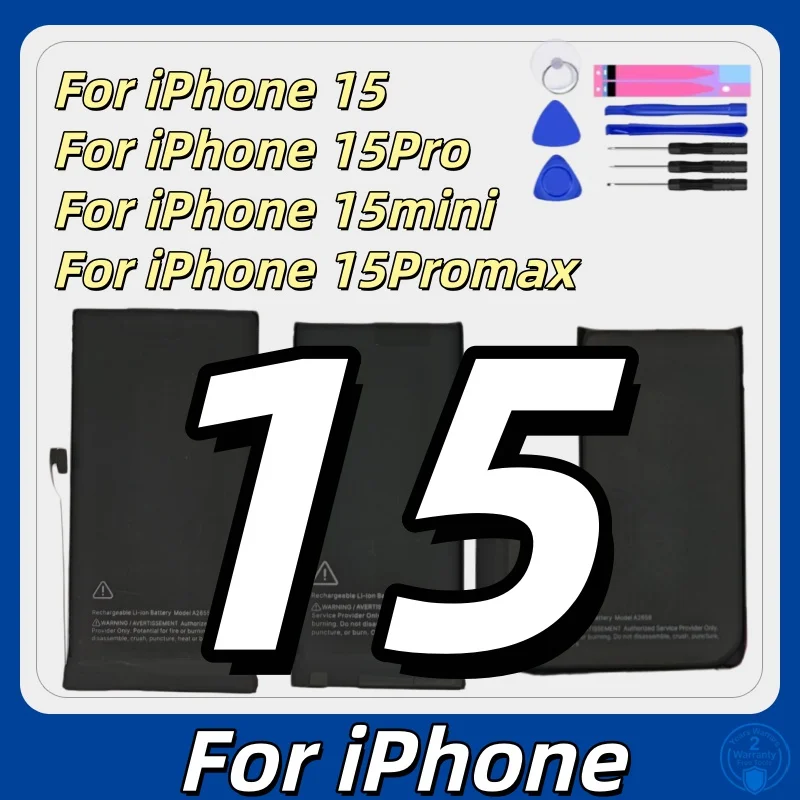 High Quality Brand New Replacement Battery With Tools For iPhone 14/14Pro/14PM 15/15Pro/15PM 16/16Pro/16PMLi-Po Spare Parts+Tool