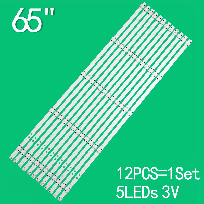 655mm LED Backlight strip 5 Lamp for SONY 65 TV KD-65X750F KD-65XF7596 SVA650A66_5LED_REV04_171128