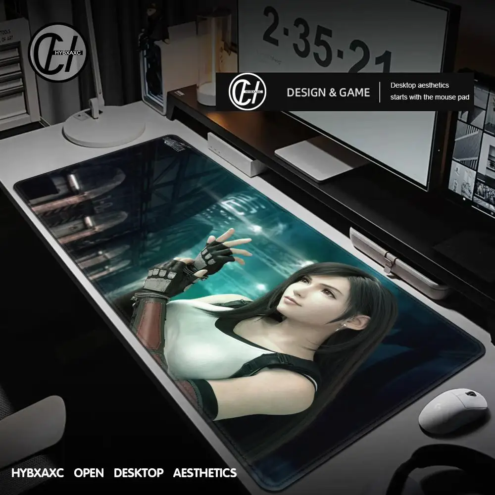 

Hot Selling FINAL FANTASY VII Tifa Lockhart Large Mousepad Xxl Gaming Accessories Office Gamer Keyboard Desk Mat Accessories