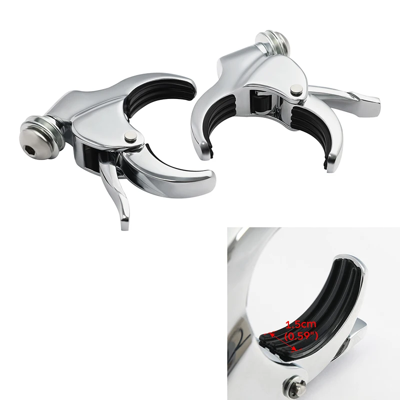 49mm Detachable Windshield Clamp For Harley Dyna Fat Bob Low Rider Wide Glide XL1200X VRSCA VRSCB VRSCX FXBB FXBR FXBRS FXLR