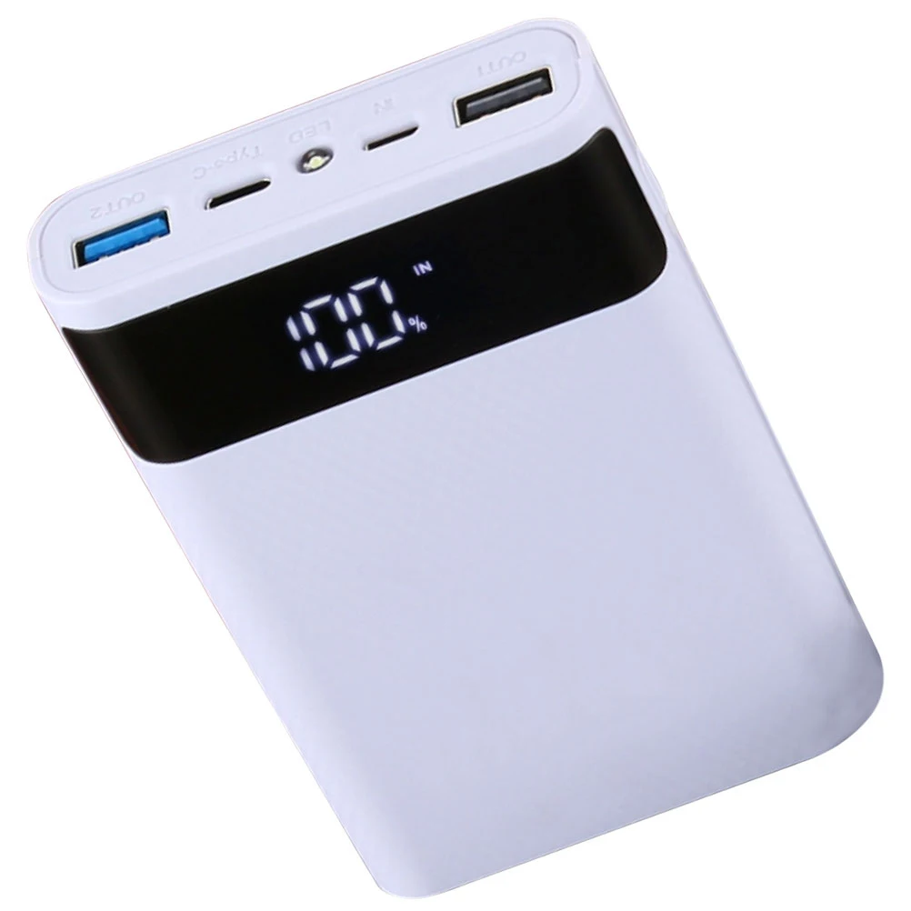 

18650 Case Rechargeable Outer Case Portable Diy Power Bank Box Led Indicator Durable Mobile