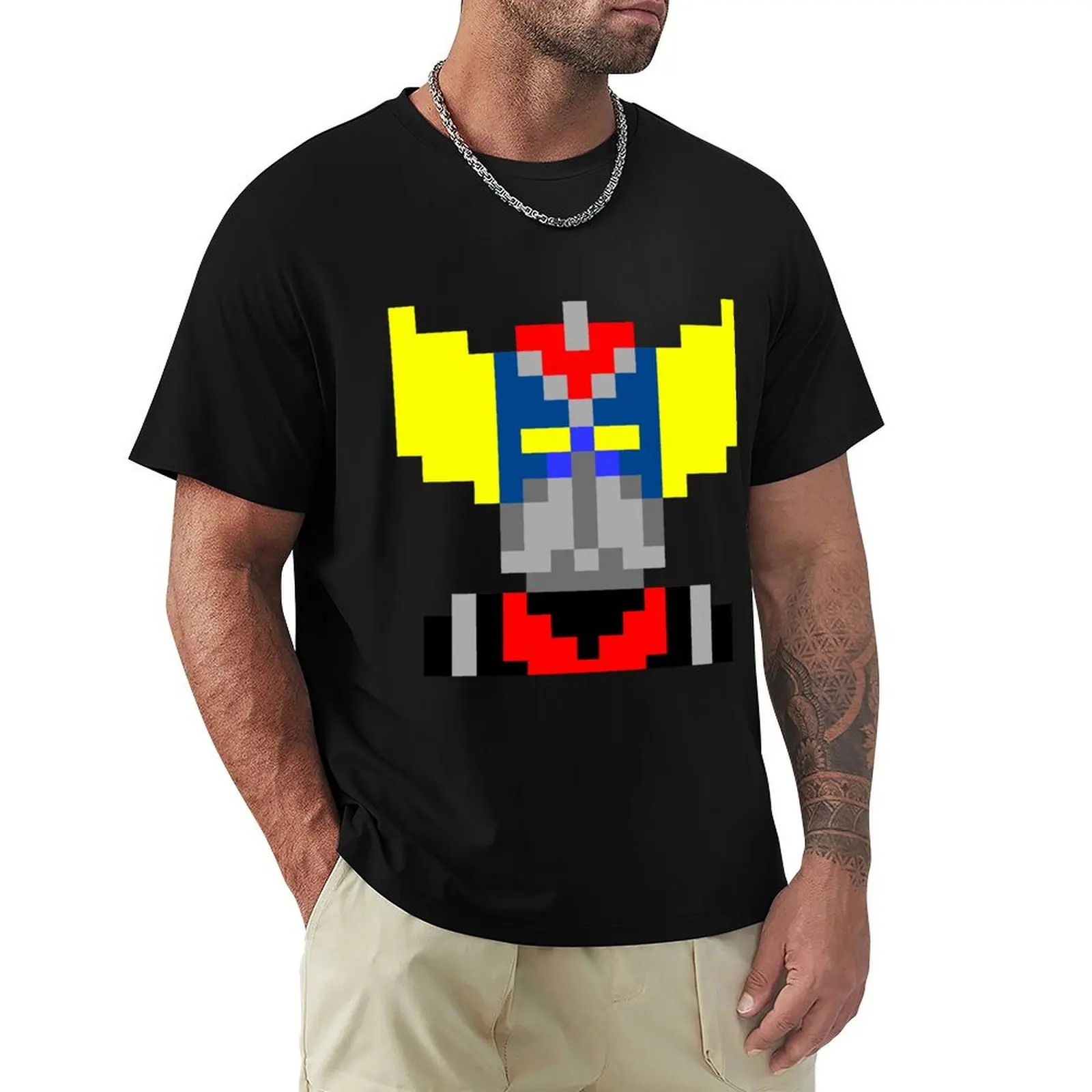 

goldorak T-Shirt Big Size Short Sleeve Tee for Men