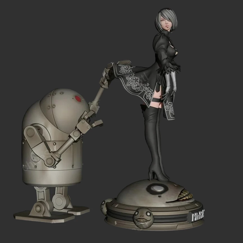

Belle 2B Nier Automata 1/24 Scale Resin Figure Model Kit Sexy Diorama Unassembled Unpainted Doll 3D Print DIY Statue Crafts Toy