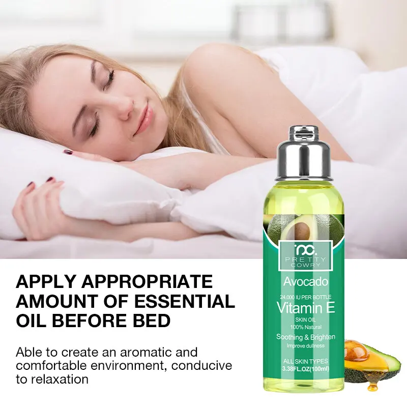 

100ml Fruit Series Vitamin E Faical Oil Smoothing Brightening Face Lifting Deep Hydration Body Massage Oil Face Skin Care