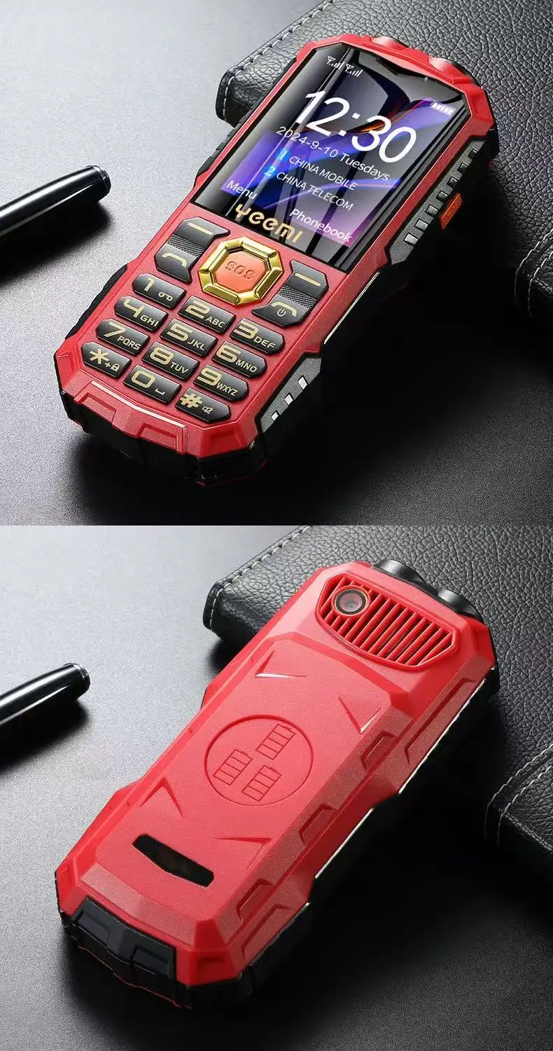 YEEMI Q7 Senior Mobile Phone Large Keys Big Font FM Radio Powerful Flashlight 2400mAh Loud Speaker Cellphone For Elderly