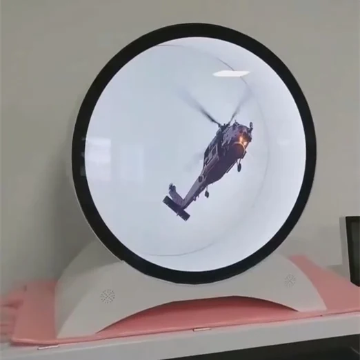 

Custom 23.6 Inch Round Type Lcd Transparent Display FHD 1080P Circular Lcd Transparent Panel 3D Effect Showcase