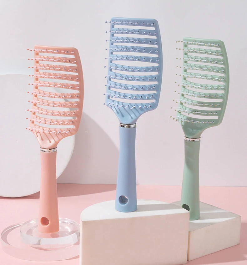 1pc Anti-Static Massage Brush Women's Hair and Scalp Massage Comb - Straight Hair Professional Tool